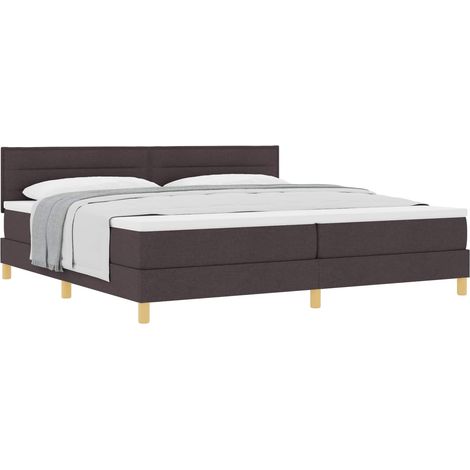Maison Exclusive - Boxspringbett mit Kissen Dunkelbraun 200 x 200