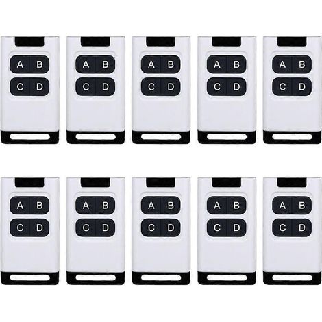 Lot de 10 télécommandes 433 MHz pour porte de garage, projecteur de voiture électrique et rideaux électriques. (1/5)