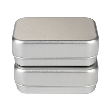 Boîte à savon de voyage en aluminium, 2 pièces, solide, étanche, avec égouttoir amovible, pour voyage et maison (1/5)