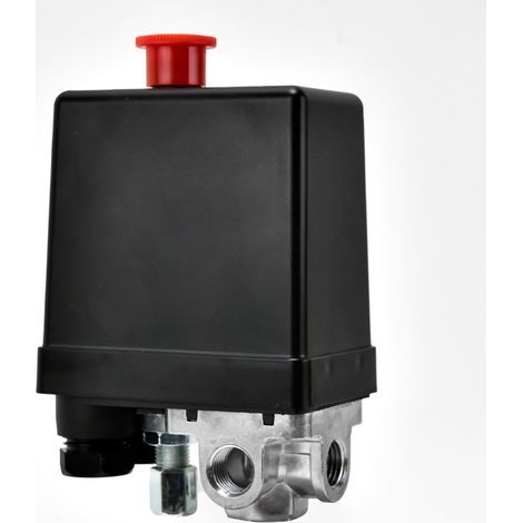 Interrupteur de compresseur d'air, pressostat d'air automatique, pressostat, accessoires de pompe à eau, quatre trous (1/4)