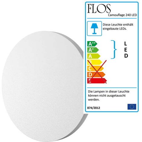 [GEBRAUCHT] B-Ware Flos Camouflage 140 LED Wandleuchte Lampe Leuchte Wandlampe weiß (1/2)