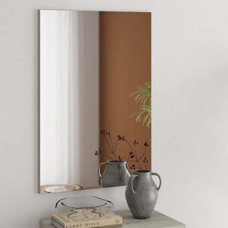 Telgate Spiegel, Wandbefestigungsset inklusive, rechteckig, Rahmenfarbe Schattierung, 54,5x80,5h cm Beige (1/5)