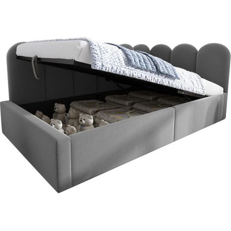 Polsterbett Einzelbett mit Schubladen Stauraumbett Samt Daybett Tagesbett Schlafsofa mit Lattenrost Jugendbett und Erwachsene Kinderbett(Ohne Matratze)