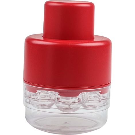 Manuel pour dénoyauteur de cerises 7 en 1 compact sans poignée (rouge) Design sans coin, rangement facile, structure compacte, sans encombrement de poignée, s'adapte à n'importe quel tiroir (1/5)