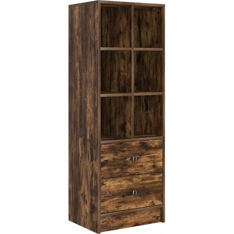 Credenza Madia Buffet con cassetto Rovere fumé 45,5 x 34 x 127 cm CDS26071 (1/5)