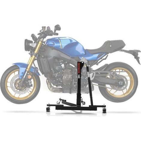 Zentrale Motorradhebebühne - ConStands Power-Evo - Kompatibel mit Yamaha XSR 900 - Tragfähigkeit 300 kg - Schwarz