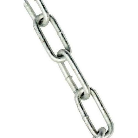 Bulk Hardware Bh05716 Medium Chaine a maillons, 3 x 21 mm, longueur : 2 m - Plaque zinc