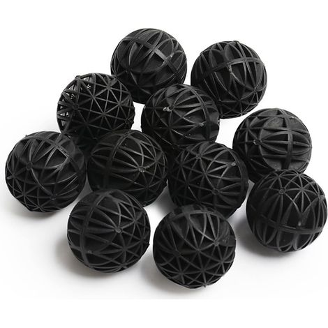 Lot de 100 balles filtrantes bio pour aquarium - 16 mm - Biochimiques - Filtre poreux bio - Filtre poreux - Filtre - Balles biologiques - Pour filtration - Nettoyage (1/5)