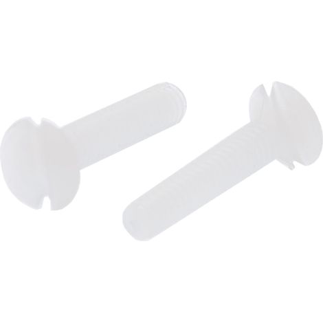 Vis à tête Fraisée fendue, Nylon, M2, 10mm ( Prix pour Sachet de 100 )