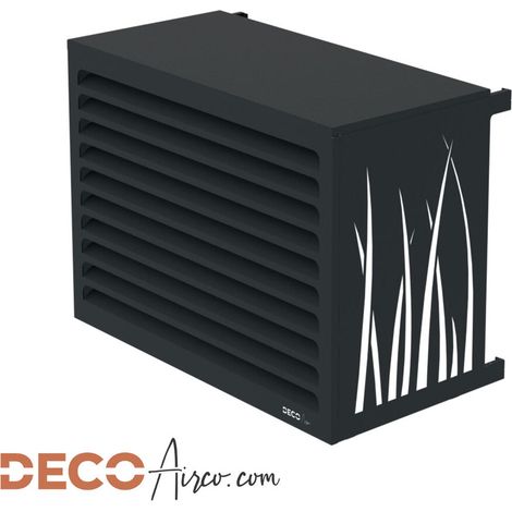 Cache climatiseur DECOAirco Anthracite - Taille S (H70, L90, P50-65cm)