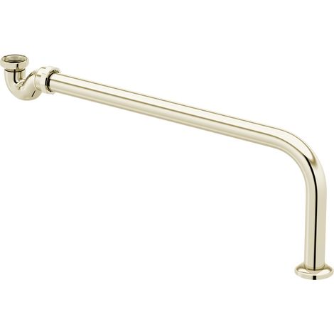 Bathroom Traditional Exposed Solid Polished Brass Bath Trap Drain Waste And Pipe (1/2)