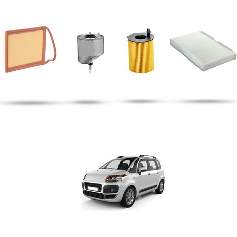Kit tagliando 4 filtri compatibile con Citroen C3 Picasso 1.6 hdi 82kw dal 2010 (1/5)