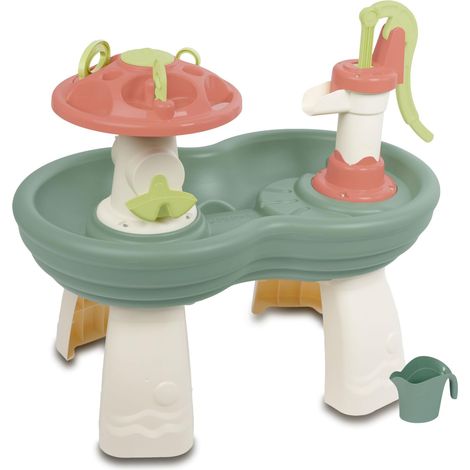 Grande Table de Jeu d'eau de Jardin (100 x 56 x 90 cm), Jouet d'eau avec Pompe à Main, raccord de Tuyau, Fonction pulvérisation et Accessoires, pour Enfants à partir de 3 Ans (1/5)