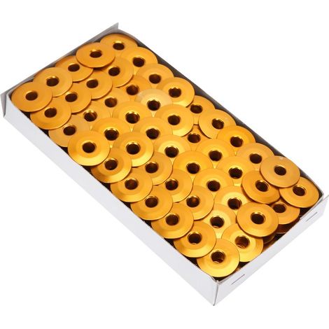 100 bobines aluminium dorées de remplacement pour machine à coudre à point noué, accessoires obliques 272152A (1/5)