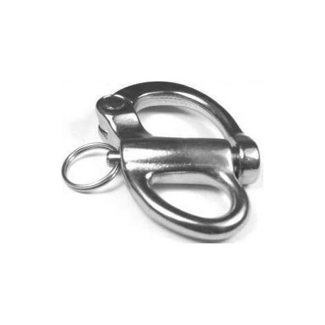 Mousqueton de drisse à œil Fixe inox A4 - Diamètre: 12