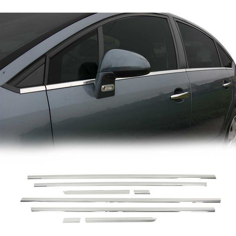 Garniture de Fenêtre pour Citroen C4 Berline 2004-2010 Acier Inox 8Pcs