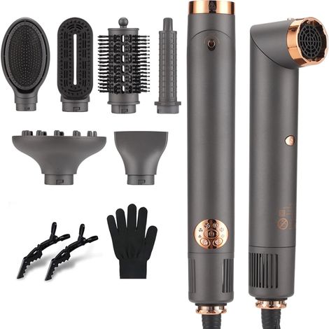 Air Styler 6 In 1 Hair Styler, Hair Dryer, Air Curler 110000 PRM, Heating Brushing Brush, Air Curling Iron, Automatic Curling Iron, Hair Straightening Brush (1/5)