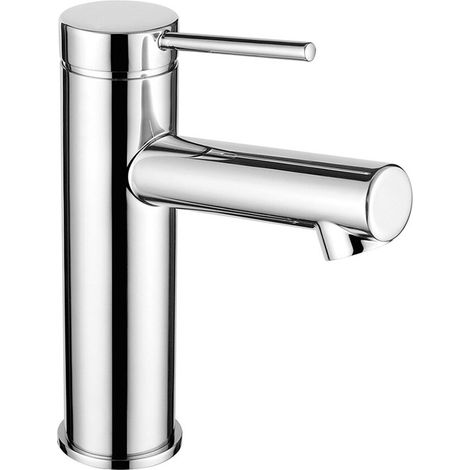 Miscelatore lavabo in ottone cromo con leva monocomando slim Alba (1/2)