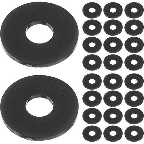 Lot de 100 rondelles plates en caoutchouc M5, épaisses, pour robinet de jardin, tuyau d'arrosage, boulon de fixation, 5 mm x 15 mm (1/5)