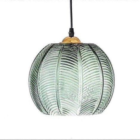Suspension LED vert encre en forme de feuille pour restaurant moderne (1/4)