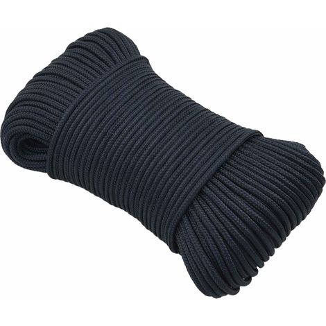 Cuerda multiusos 4 mm 50 m Azul Royal Poliéster vidaXL