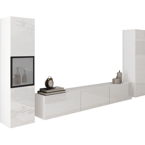 Ensemble de salon Sarasota 193, Blanc + Blanc brillant (1/5)