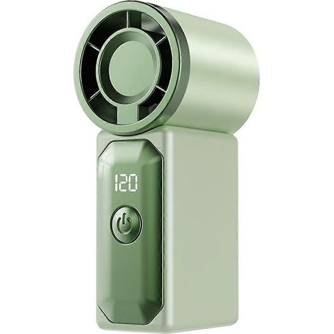 Mini ventilateur portable - Rechargeable par USB, format de poche, idéal pour les voyages, l'été et les concerts (voir image 3). (1/5)