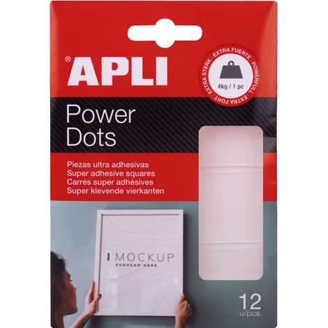 BL. 12 POWER DOTS APLI ADH. 30X40MM 18779