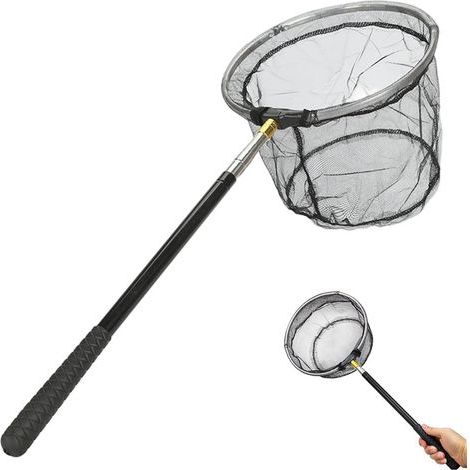 Épuisette de piscine, 1,5 m, pour ramasser les feuilles, les insectes et les débris, à utiliser dans les bassins, les fontaines, les spas et les baignoires.-AquaForge (1/5)