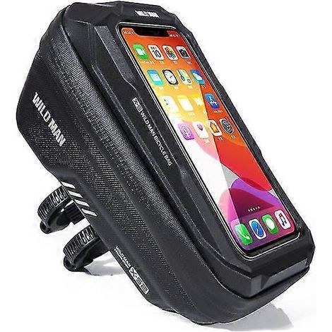 Sacoche de cadre de vélo étanche, sacoche de téléphone portable pour vélo, sacoche de guidon, support pour téléphone portable, sacoche de tube supérieur avec écran tactile en TPU et housse imperméable