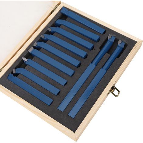 11-teiliges Mini-Hartmetall-Drehwerkzeugset, Schweißdrehwerkzeug, Maschinenteile 10x10mm (1/5)
