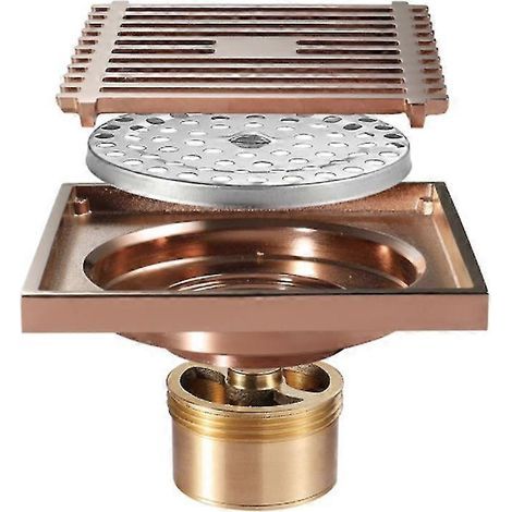 Siphon de douche en laiton, siphon de sol déodorant, siphon de sol WC or rose - Sy (1/5)