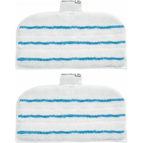 2 Patins En Microfibre FSMP20-XJ Rectangulaires Pour Balai Vapeur - Technologie EasyGlide (1/5)