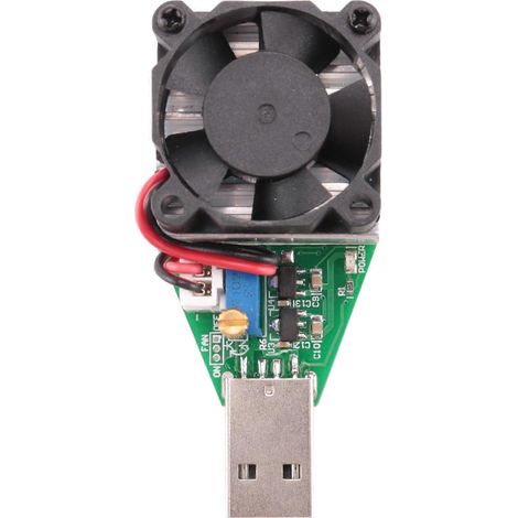 Testeur de capacité de décharge de batterie USB 15 W, résistance de charge électronique réglable, accessoires de tension 3,7-13 V (1/5)