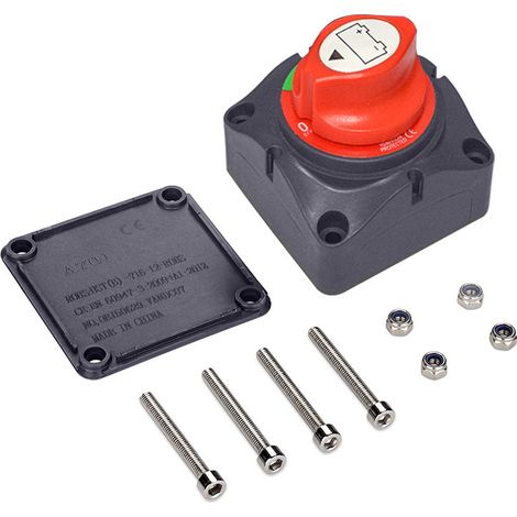 Interruttore di spegnimento della batteria dell'auto ad alta corrente, interruttore di protezione dallo spegnimento della distribuzione della corrente a tre velocità (1/2)