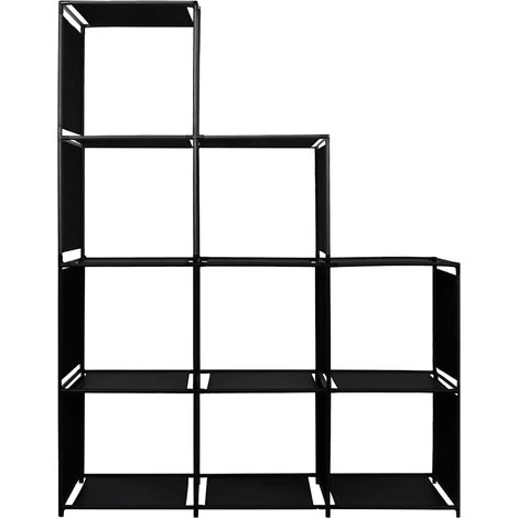 Maison Exclusive - Stufenregal 130×45×170 cm Stoff (1/5)