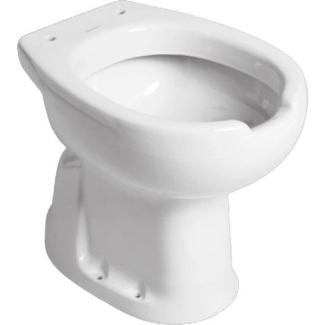 Vaso wc a terra per disabili serie I Scelta, con scarico a pavimento, ceramica bianca CIVITA CROMO