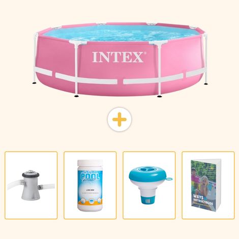 Intex Piscine Tubulaire Ronde - 244x76 cm - 5-pièces SCB120 (1/5)