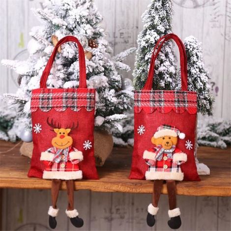 DéCor de NoëL, Sac Cadeau de NoëL PèRe NoëL Ornements de NoëL Cadeau pour Enfants pour Fournitures de FêTe de NoëL GIFT POUCH (1/4)