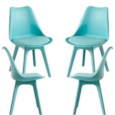 Packs Sillas Comedor - Pack 4 Sillas Synk Suprym - Aguamarina