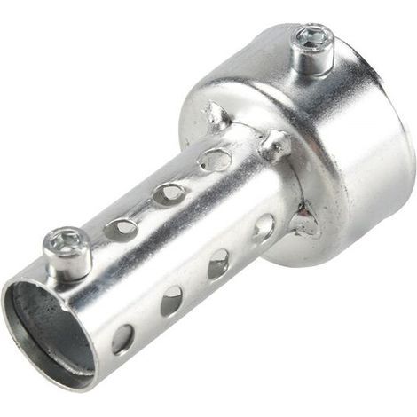 Insert de silencieux DB Killer 45 mm x 80 mm, adapté aux silencieux d'échappement de moto argentés.