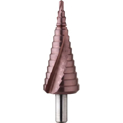 Punta a gradini HSS 5% cobalto TiAlN Ø 4 a 30 mm - DIAGER - 502B (1/4)