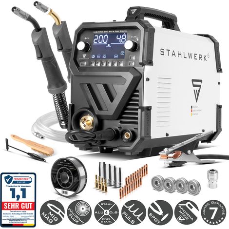 STAHLWERK Poste à souder MIG MAG 200 Puls Pro Digital Alu-Set 200 A (1/5)
