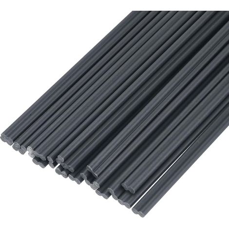 30 x Plastic Welding Rods 13 Inch PVC Welding Strips for Plastic Welder, Car Bumper, Kayak Repair, Grey (1/5)
