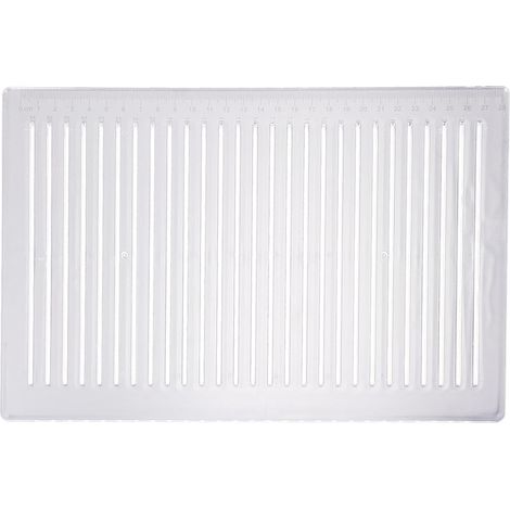 Règle d'examen en plastique blanc Hemobllo pour tracer des lignes (1/5)