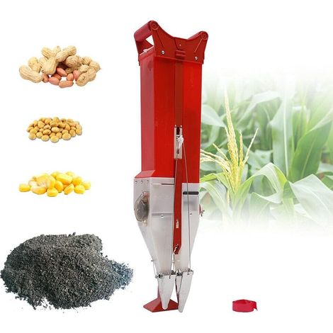 Jardinière Automatique, semoir de précision en métal de Jardin Tenu dans la Main, jardinière réglable manuellement, capacité de 1,1 kg de la boîte à graines