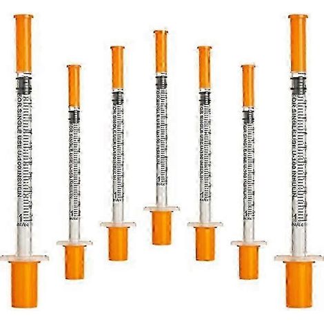 50pcs / paquet 1ml seringue avec 30g (8mm de long) fournitures de laboratoire emballage scellé individuellement (1/5)