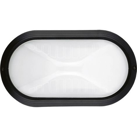 Aplique PLAFF Oval Medium IP65 E27 42W Negro