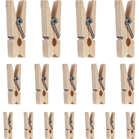 Wooden clip (natural wood color, 2.5x0.3cm (approximately 0.6g)) (1/5)