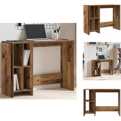Schreibtisch Altholz-Optik 102,5x35x75 cm Holzwerkstoff - Schreibtisch - Schreibtische - Bürotisch - Arbeitstisch (1/5)